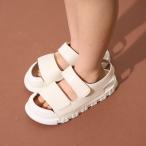 ビールーム(b-ROOM)フロントカバーで安心フェイクレザーサンダル【46％OFF】【SALE】【O_40】【outlet】