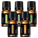 アロマ エッセンシャルオイル 5種セット 各10mL 天然 自然由来 精油 加湿器 ディフューザー おしゃれ お試し 厳選 無添加 高品質 香り リラックス 睡眠 ギフト