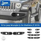 ショッピンググラディエーター 【並行輸入品】ジープ カバー フォグランプ ラングラー JL グラディエーター JT 2018 24 2025 カスタムパーツ 部品 アクセサリー