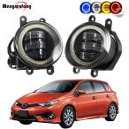 並行輸入品 トヨタ フォグランプ オーリス 2012 2018 led エンジェルアイ フォグ カスタムパーツ 部品 アクセサリー