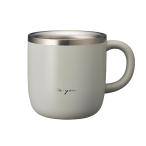 白湯専用マグカップ ドウシシャ マグカップ 白湯専科 320ml 温活 冷え性対策 吸熱構造 グレー ON℃ZONE（オンドゾーン）