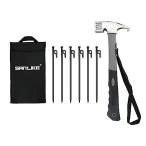  солнечный Like (SANLIKE) молоток для колышков палатка Hammer 30cm колок 6шт.@+ Hammer комплект упаковочный пакет имеется легкий многофункциональный высота уголь элемент сталь стальной pe