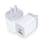 Hootek быстрое зарядное устройство Type-C/Type-A 2 порт 20W USB-C источник питания адаптер 2 шт. комплект PD&amp;QC3.0 соответствует PSE засвидетельствование ho 