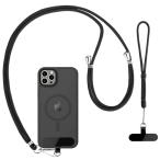 [CACOE] スマホストラップ 首掛け 手首 セット 携帯ストラップ 軽量 長さ調節 パッチ TPU製2枚入り スマホ首掛け iPhone/A