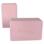 Feetlu йога блок 2 шт. комплект высокая плотность / твердый 2 размер 23x 15 x 10cm(350g x2) розовый 