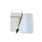 SANTECO 真空断熱 スープジャー 500ml 広口 保温保冷 ランチジャー保温弁当箱 スプーン 専用バッグ付 オシャレ ピクニック 部活用