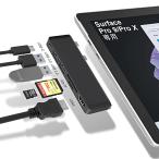 Surface Pro9 USBハブ 6-in-2拡張 マルチポ