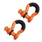 HFS(R) хомут тяга 2 позиций комплект 4.75T 7/ 8 винт булавка D кольцо 2 -слойный защита высокая интенсивность машина ( orange )