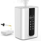 2025年改良モデル・AI知能恒湿加湿器 ハイブリッド式 大容量 5.5L分離式水タンク 上部給水 超音波式 アロマオイル対応 自動湿度コントロ