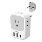 TESSAN переходник C модель путешествие за границу для изменение контейнер конверсионный адаптор Корея розетка изменение 4 шт AC разница включено .2USB-A.USB-C порт имеется 