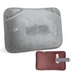 ショッピングゆたんぽ 湯たんぽ ゆたんぽ 充電式大きめサイズ&保温ポケットデザイン湯タンポ エコ 4~12H長時間保温 省エネ ふわふわ保温カバー付 洗濯OK 防爆充