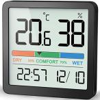 NOKLEAD термометр-гигрометр цифровой гигрометр салон датчик температуры орнамент настольная подставка магнит удобный раз отображать te-to часы имеется LCD легктй для просмотра большой экран белый сезон дождей 