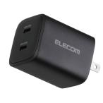  Elecom зарядное устройство 45W 2 порт Type-C USB PD соответствует PPS соответствует GaN II принятие складной штекер черный EC-AC109