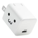  Elecom зарядное устройство Type-C 30W маленький размер USB PD соответствует GaN II складной штекер PPS.. Chan EC-AC10230WF