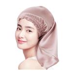 [KOTIMZO] シルク ナイトキャップ ヘアキャップ 100% シルク 筒型デザイン シルクナイト 摩擦軽減 保湿美髪 就寝用 小豆色 60