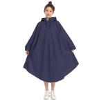 [BUQIREN] レインコート 自転車 レインポンチョ 通学 レディース メンズ 大きめ ロング リュック 透明バイザー 防水 雨具 雨カッパ