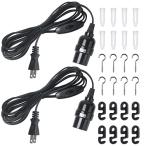 DiCUNO код имеется гнездо E26 лампа гнездо розетка переключатель имеется подвешивание ниже 4m черный модный 2 штук 