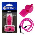 FOX40 лиса 40 Pearl свисток Pro для судьи Pink розовый /90db Ran ярд ( ремешок шнур ) приложен пробка шар не использование pi-re