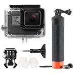 FitStill 60M/196FT подводный водонепроницаемый защита кейс Go Pro hero 7/6/5/2018 соответствует одна ножка плавающий рукоятка для сжимания собственный 