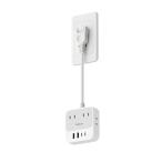 TESSAN 延長コード 20cm 超薄型 (8-in-1 20W PD) usb コンセントタップ 電源タップ usb付き 隙間 AC差込口