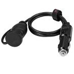 Iarlion シガーソケット 延長コード 最大30a/12V 180W 急速充電 12V/24V車対応 延長ケーブル 車載充電器 ソケット 3