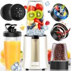ミキサー ジューサー 2025技術革新版! 1台多役・最大1000Ｗハイパワー・800ML大容量コーヒーミル 一台多役 氷も砕ける 800ml&