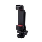 エレコム スマホホルダー 三脚 マウント アタッチメント 取り付け カメラ 一眼レフ 同時撮影 アクセサリーシュー 360度回転 角度調整可