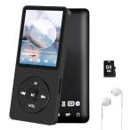 新型モデル 26g超軽量MP3プレーヤー 音楽プレイヤー SDカード付き 大容量メモリ 128GBまで拡張スピーカー搭載&有線イヤホン付き有線/