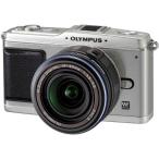 OLYMPUS ミラーレス一眼 E-P1 レンズキット シルバー E-P1 LKIT-SLV(中古品)