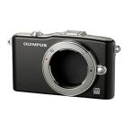 OLYMPUS ミラーレス一眼 PEN mini E-PM1 ボディ ブラック E-PM1 BODY BLK(中古品)