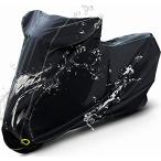 Barrichello(バリチェロ) バイクカバー 8サイズ有 国内 防水 厚手生地 盗難防止ロック穴 風飛び防止ベルト 高級 300D 厚手 耐久性