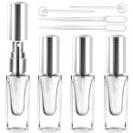 Teenitor アトマイザー 6ml 香水スプレーボトル 4本 スプレーボトル アルコール対応 スプレー容器 ガラス製 香水噴霧器 香水携帯ボトル
