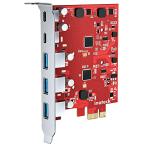 Inateck PCIe-USB 3.2 Gen 2拡張カード、3つのUSB Type-Aポートと2つのUSB Type-Cポート、8 Gbps、KU