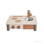 ショッピングままごと エドインター インテリアになじむ 日本製 ままごとキッチン くるみいろ おもちゃ 木製 ままごと おままごと プレゼント ギフト ごっこ遊び 子ども