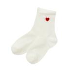 Ampersand Anne pa Sand GIRLS one отметка носки слоновая кость 22-24cm девочка Heart рисунок нога одежда носки FO Inter National 