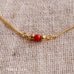 赤珊瑚 あかさんご ペンダント 玉 金メ