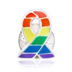 [AWARENESS RIBBON] значок Rainbow лента LGBT LGBTQ радуга маленький 