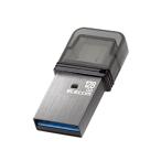 エレコム USBメモリ 128GB USB3.2(Gen1) Type-C キャップ式 シルバー MF-CAU32128GSV