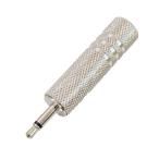  аудио переходник 6.3mm монофонический Jack - 3.5mm монофонический штекер 1 шт 