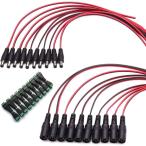 GGZZ DC電源コネクタ ジャック コネクタ10 x 5.5mmx2.1mm DCオス電源ピグテールと 2.1×5.5mm DC メス電源