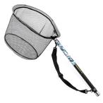 サンライク(SANLIKE) タモ網 玉網 カーボン 小継玉の柄 ９段階 伸縮 超軽量 釣りタモ 磯玉セット 4つ折り枠 ランディングネット