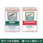 香りつき爪楊枝 選べる2個セット メール便発送なら4セットまで送料185円可 TEA TREE THERAPY ティーツリーセラピーつまようじセット