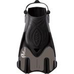 外遊びグッズ エーキューエー ポップトレッカー スノーケルフィン メンズ&amp;レディース&amp;ジュニア用 S ブラック