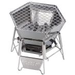 BBQ・七輪・焚火台 キャプテンスタッグ ヘキサ ステンレス卓上グリル S