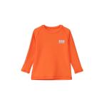 サマーウェア ヘリーハンセン ロングスリーブフラッシュカラーラッシュガード(キッズ) 140 フラッシュオレンジ(FO)