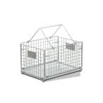 キャンプ設営用具 ANOBA フォールディングワイヤーバスケット SUS Ver. S