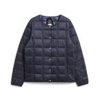 ジャケット(レディース) TAION クルーネックボタン インナーダウンジャケット M NAVY