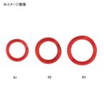 フィッシングツール ウォーターランド スプリットリング レッドアイ #1 レッド