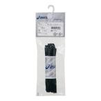 8/1-2は全品+P5%  シューズ小物 アシックス TXX116 フラットシューレース(細タイプ) 130cm 90(ブラック)