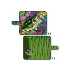 フィッシングツール ウォーターサイドピーターパン 魚スマホカバー L ブラックバス